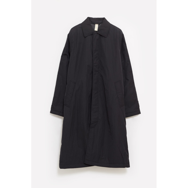 SUNFLOWER BLACK RELAXED NYLON COAT